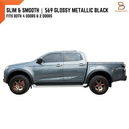 3" Slim Fender Flare Arch Gloss Black for Isuzu D-Max Dmax (2020-2023)