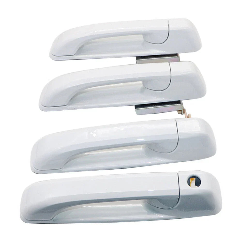 Bright White Door Handles for Dodge Ram 1500 2500 3500  - 4x