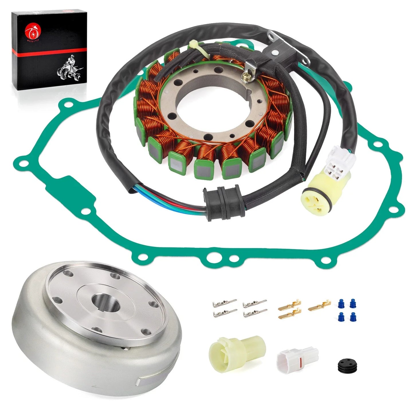 2 x Stator & Flywheel for Yamaha Grizzly 350 YFM350 (2007–2014)