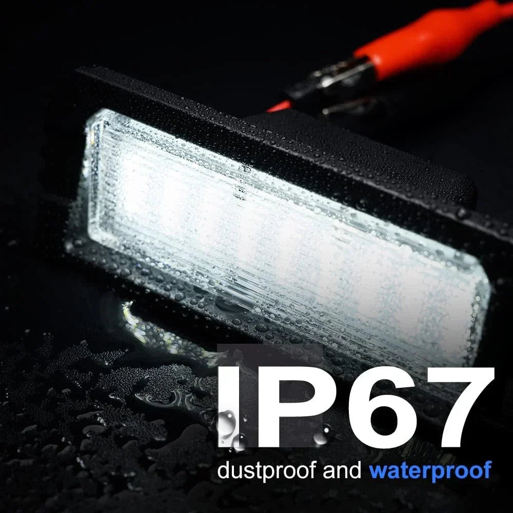 White LED Rear License Plate Light for Hyundai Kia Rio (2012-2017)