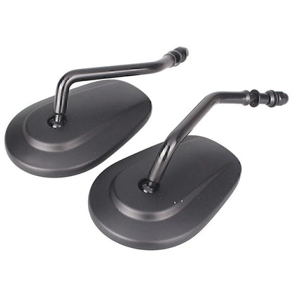 Oval Universal Motorcycle Rear View Side Mirrors for Street Bob FXDB (07-16)