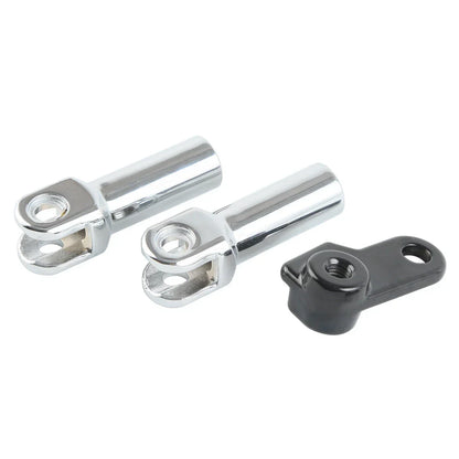 Chrome Passenger Foot Pegs Mount Clevis Kit for Harley Softail Slim (2012-2017)