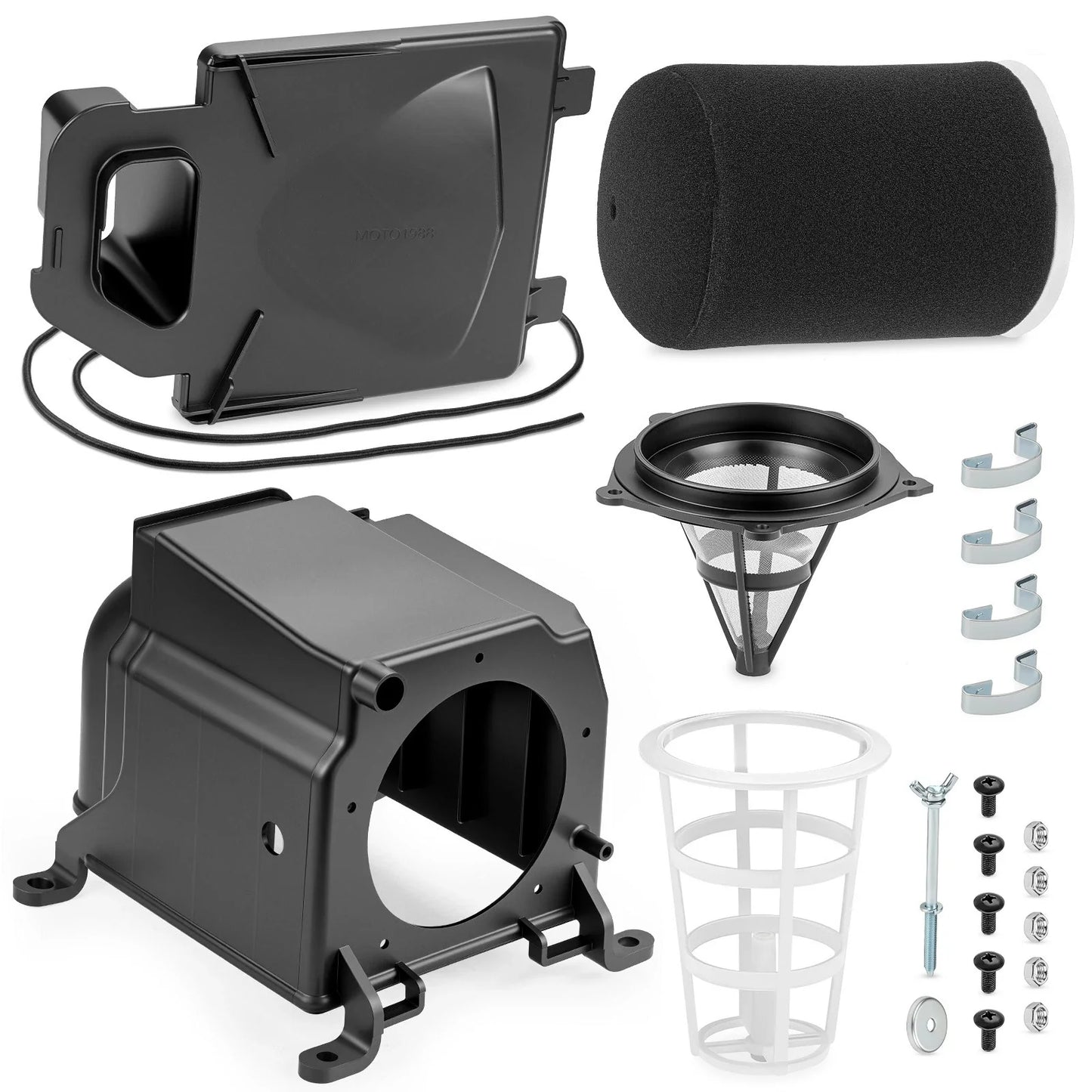 Air Filter Kit & Air Box Case w/ Cover for Yamaha YFZ450/YFZ450X (2004-2013)