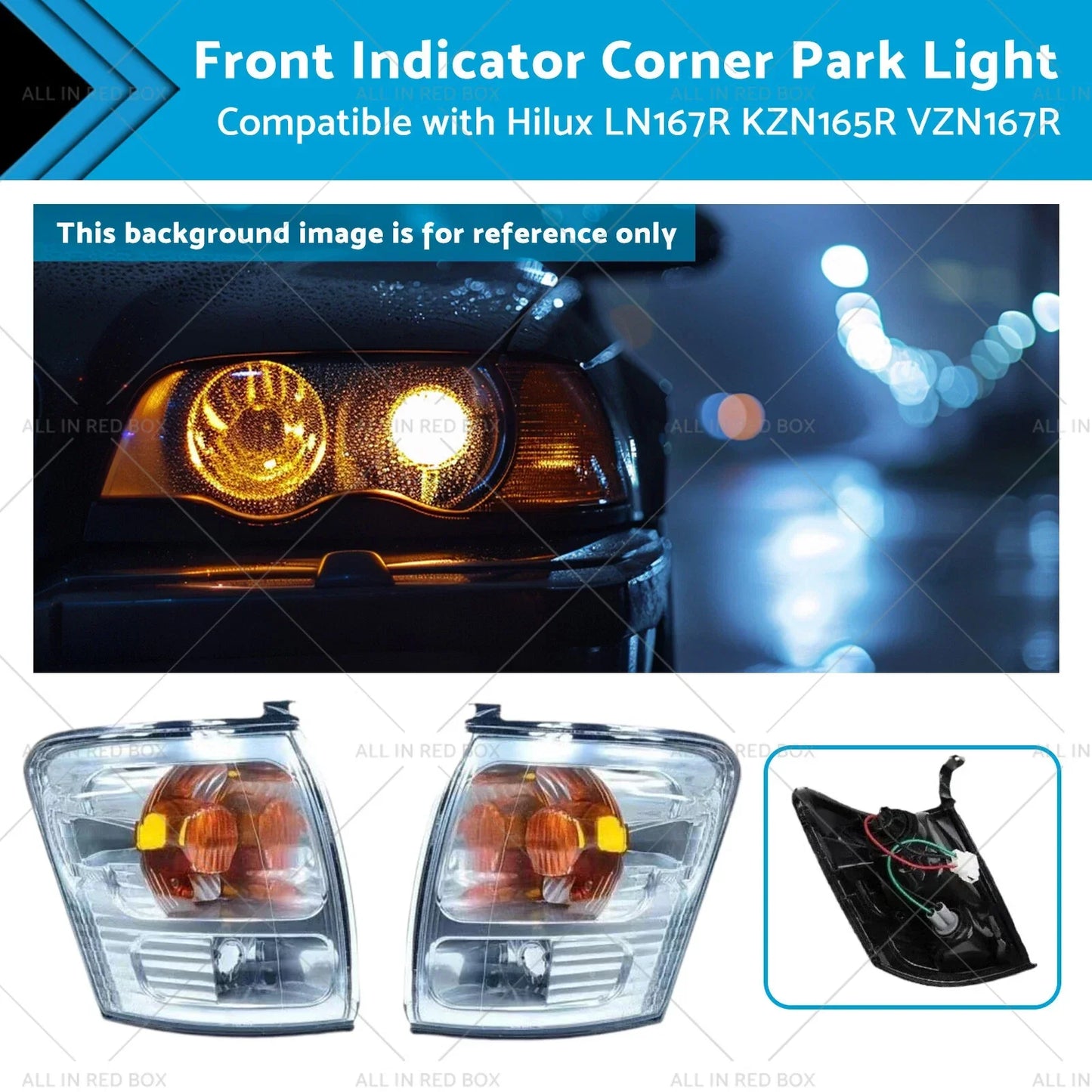 Front Indicator Corner Park Light for Toyota Hilux LN167R KZN165R VZN167R (99-05)