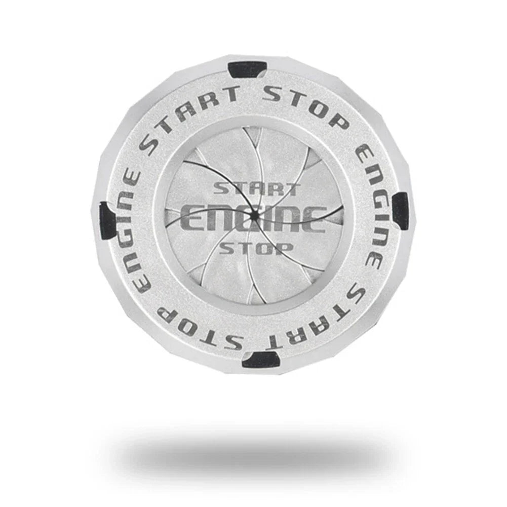 1x ABS Car Start Button for Ignition Rotating Protective Cover