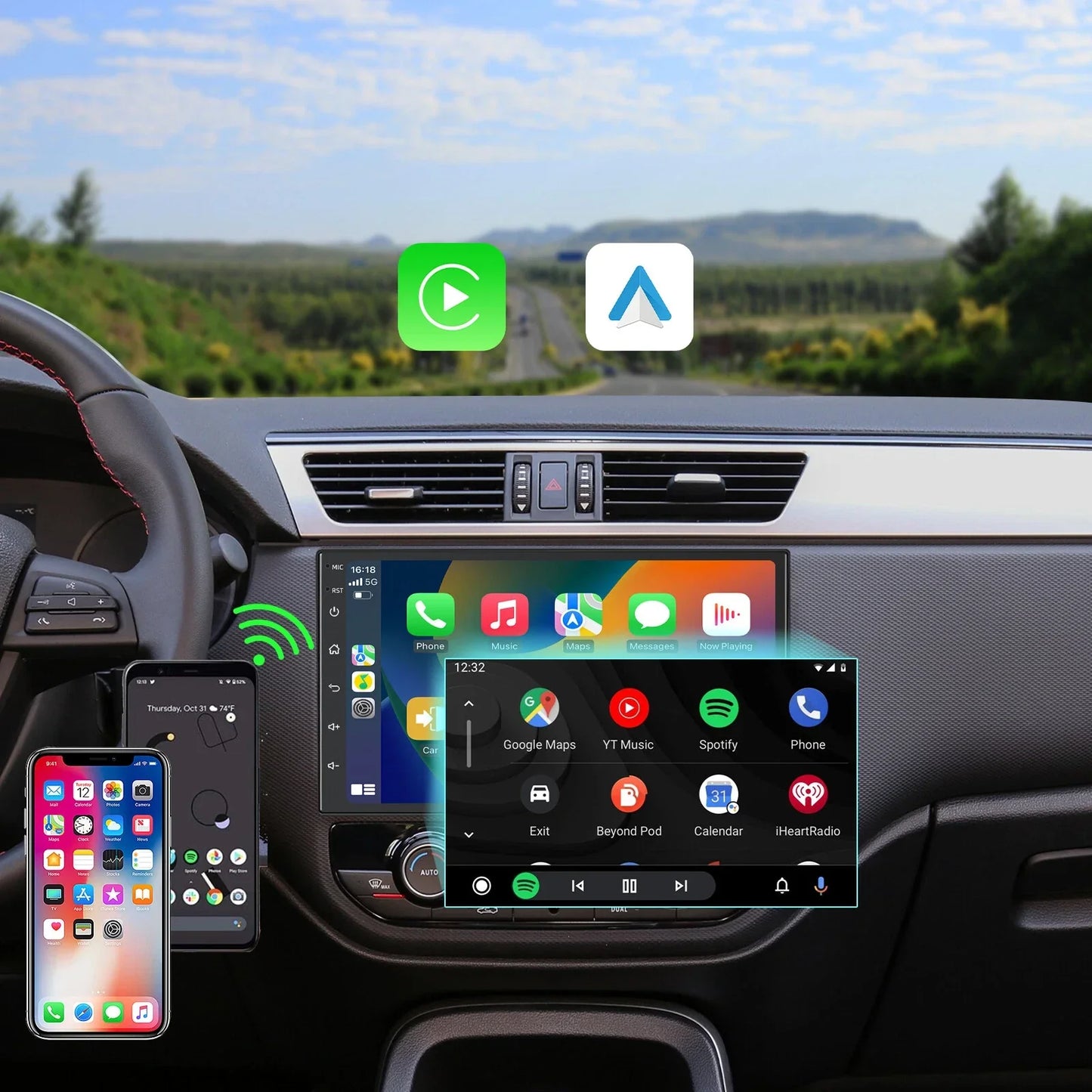 7" Apple Carplay Android Auto Head Unit for Toyota Starlet (1996-1999)