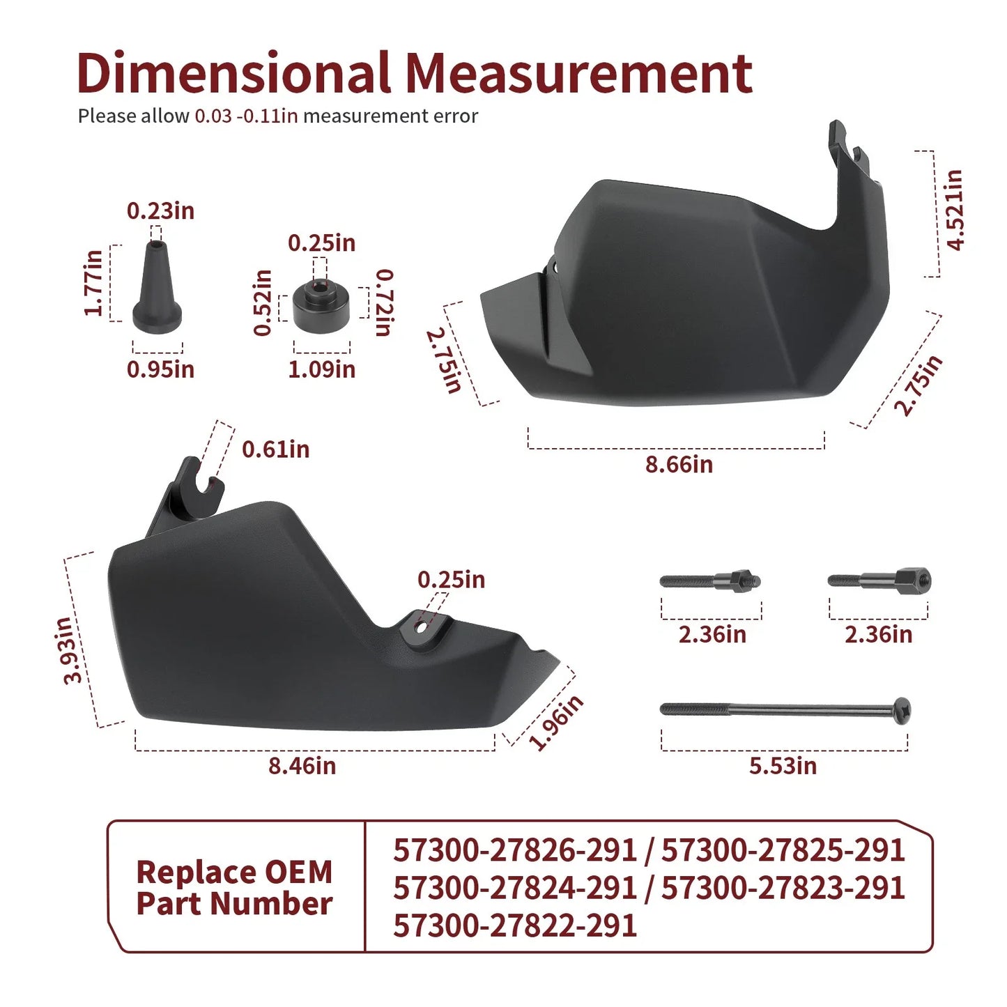Hand Guard Set for Suzuki V-Strom 650 DL650 (2004-2011)
