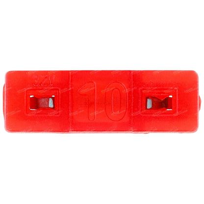 100 x Low Profile Mini Blade Fuses - 10 Amp Red