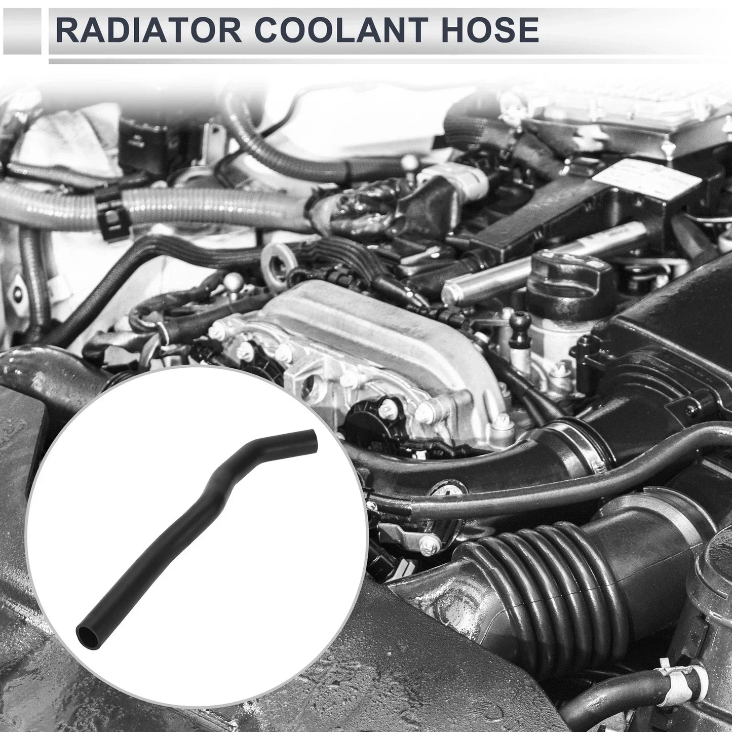 Radiator Coolant Hose for Honda Accord 2.4L (2003-2007) - Rubber 1 x Hose