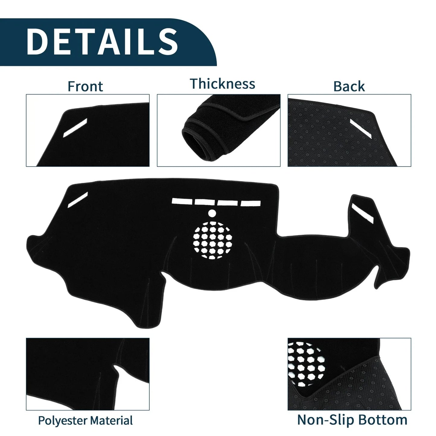 Dashboard Dash Cover Mat Sun Protector Pad for BMW 6 Series (2003-2010)