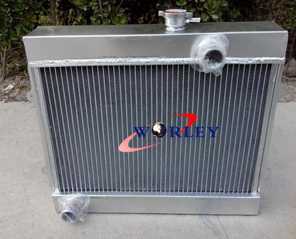 3 Row Aluminum Radiator + Fan for Corolla KE30 KE35 KE38 KE55 KE70 (1974-1985)