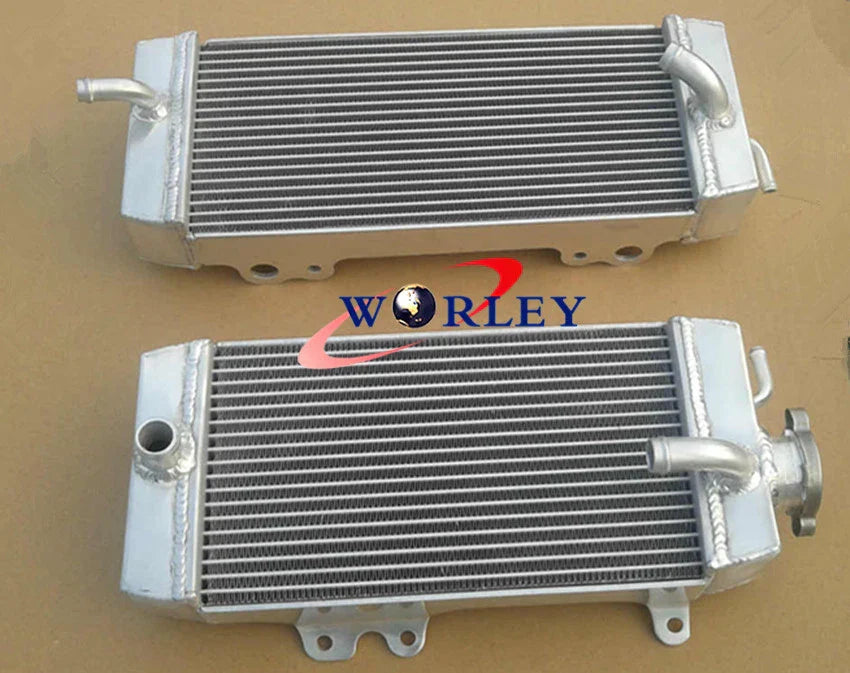 Hose Kit & Aluminum Radiator for Kawasaki KXF250 KX250F (2009-2010) GREEN