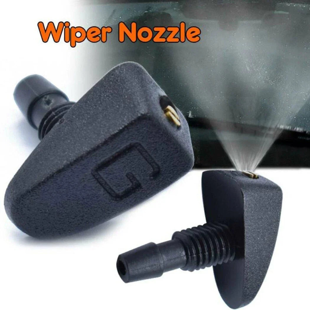 2 x Car Windshield Wiper Jet Water Sprayer Washer Spray Nozzle Sprinkler Black