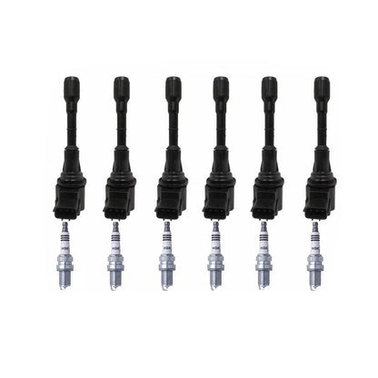 6 x Ignition Coils & 6 x Spark Plugs for Nissan Murano Z51 (2009-2014)
