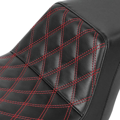 Driver Passenger Seat for Harley Dyna Fat Bob FXDF Low Rider FXDL (2006-2017)