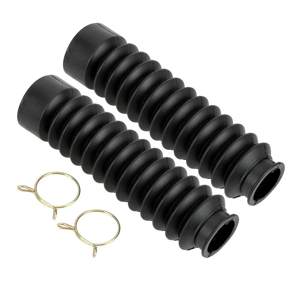 Black Front Fork Dust Boots for Honda CG125 Dirt Bike