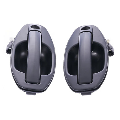 4pc Front/Rear Outer Door Handle Blk for Hyundai Santa Fe (2000–2005)