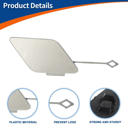 Tow Hook Cover Front Right for BMW 535i Orion Silver