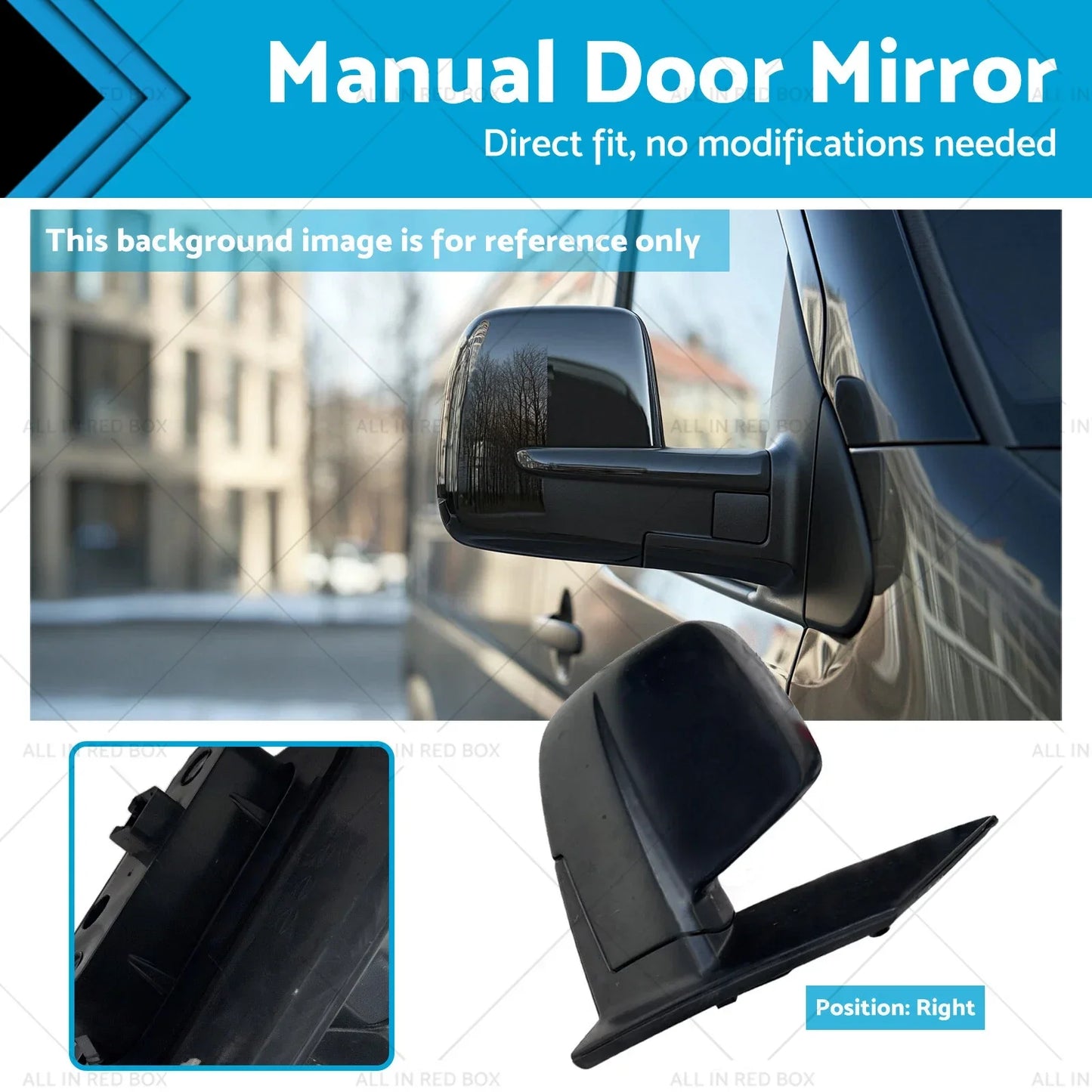 Manual Door Mirror 3 Pins for Hyundai ILoad IMax (2008-2018)
