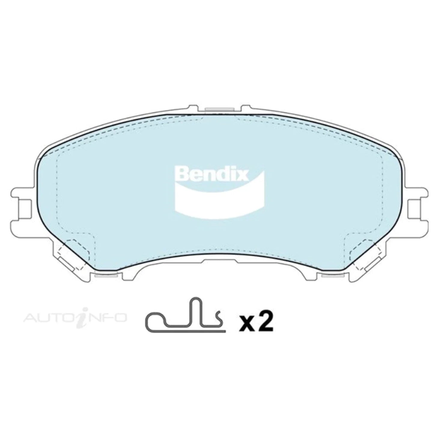 Front 4WD Disc Brake Pad Set for Nissan QASHQAI J11 2.0L (2014-2020)