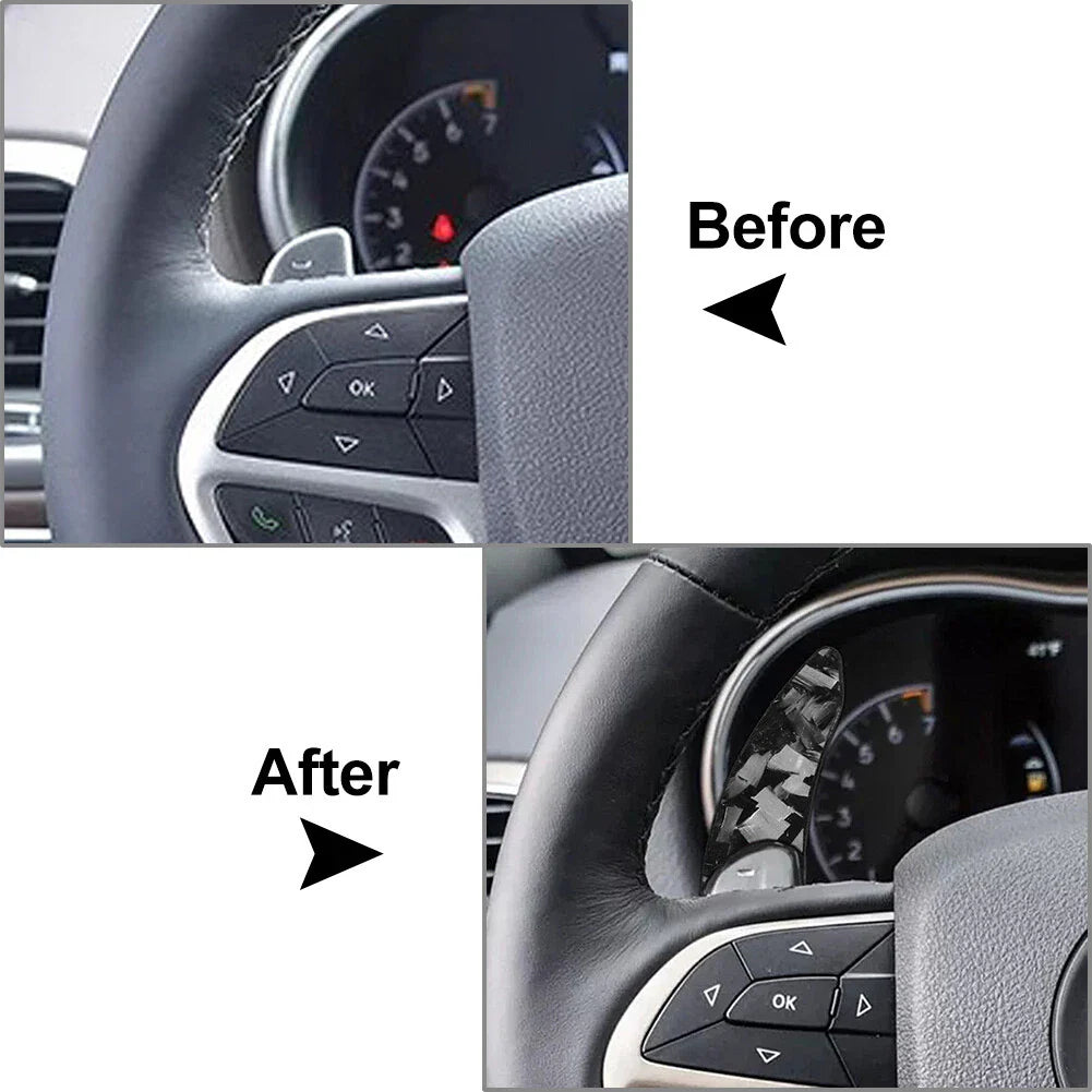 Steering Wheel Shift Paddle Extensions for Jeep, Dodge, Chrysler