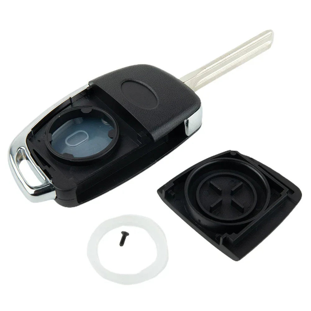 1x ABS Remote Key Shell 4-Button Resistant Grinding for Hyundai Sonata