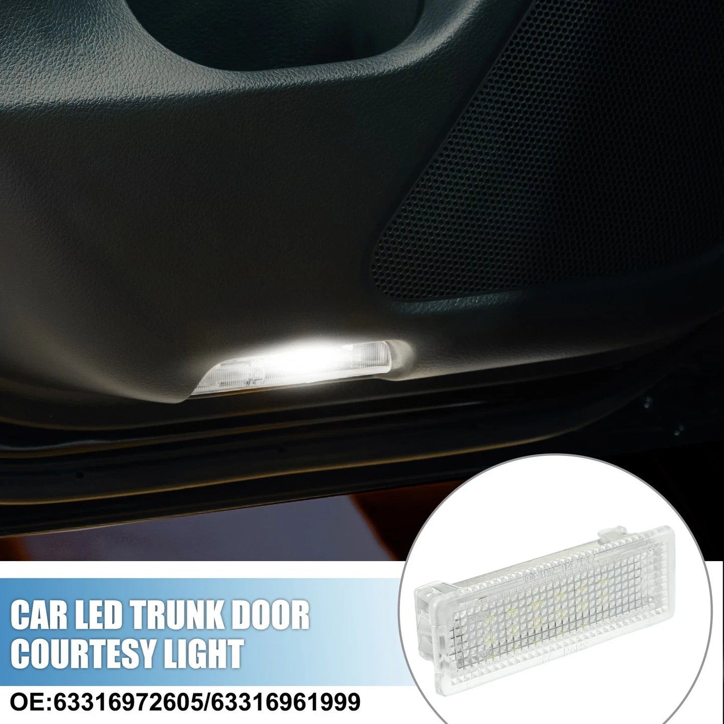 Trunk Light Courtesy Footwell Boot Lamp for BMW X3 (11-17) and BMW X5 (07-13)