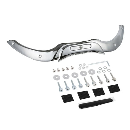 Chrome/Black Windshield Trim for Harley Touring Road Glide (2004-2013)