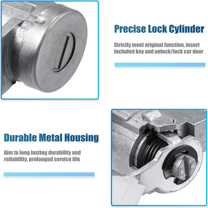 Front Door Lock Cylinder for Chevrolet Colorado GMC Canyon Hummer H3 (2004-2012)
