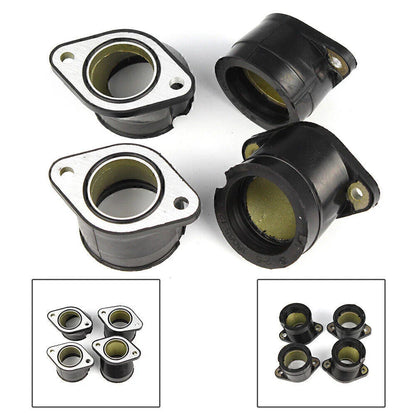4pcs Carburetor Intake Manifold Boots for Kawasaki ZR750 Zephyr (1991-1997)