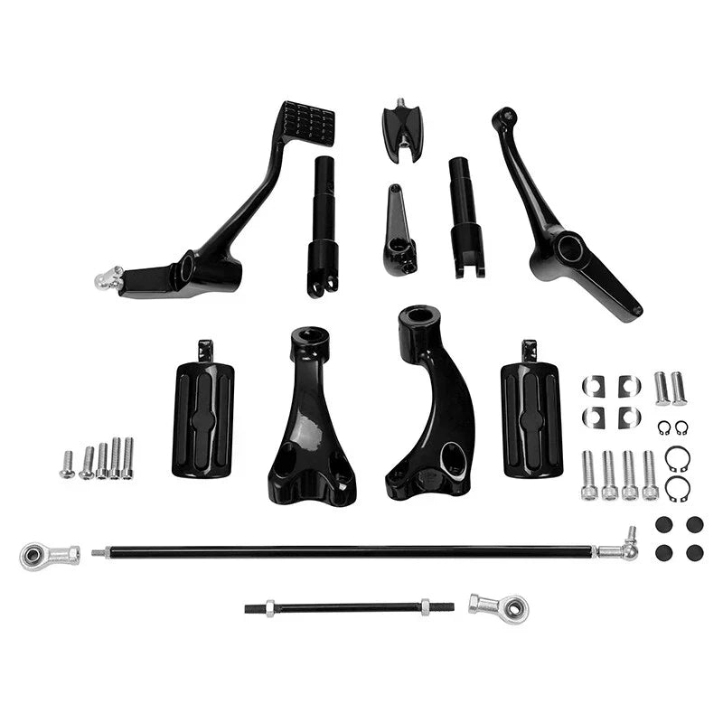 Black Forward Control Pegs for Harley Sportster XL883 (2004-2013)