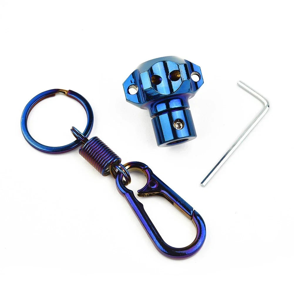 Key Cover Shell + Key Ring Aluminum CNC Key Head for Vehicle