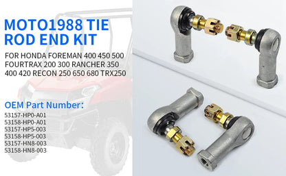 2 x Tie Rod End Kit Left/Right for Honda Rincon 650/680 TRX650/TRX680 (2003–2010)