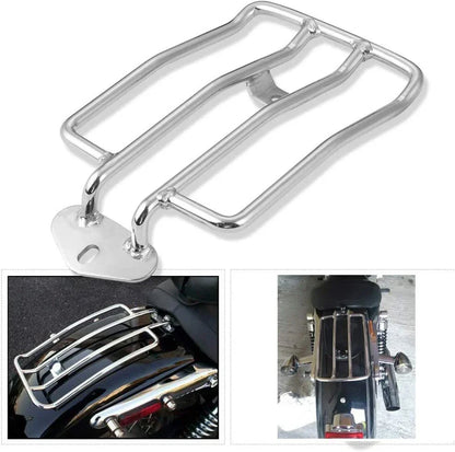 Chrome Solo Seat Rear Luggage Rack for Harley Sportster XL 883 1200 (2004-2015)