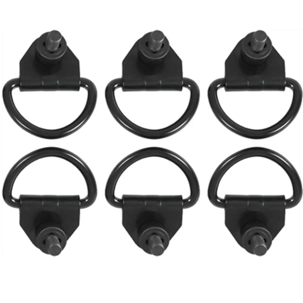 6 x Steel Cargo Hooks for Ford Transit 150 250 350 Van (2014-2023)