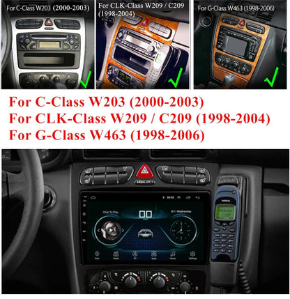 9" Car Stereo Radio GPS Navigation FM BT for Mercedes-Benz W203 W209 W463 (2000-2010)