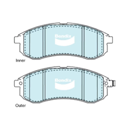 4WD Front Disc Brake Pad Set for Triton MK 2.8L 4M40 4M40T (2001-2006)