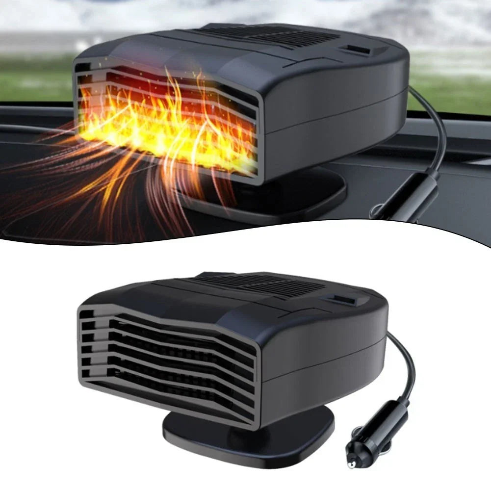 12V 140W Portable Car Heater Windscreen Defogger 360° Rotating Base for Cars