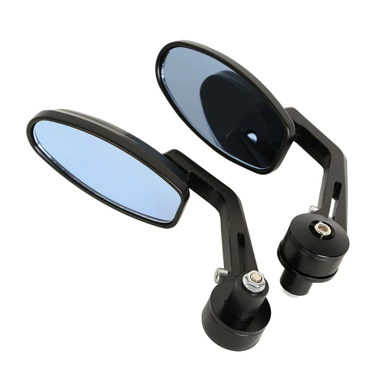 22mm 7/8" Motorcycle Bar End Rearview Mirrors for Harley Honda