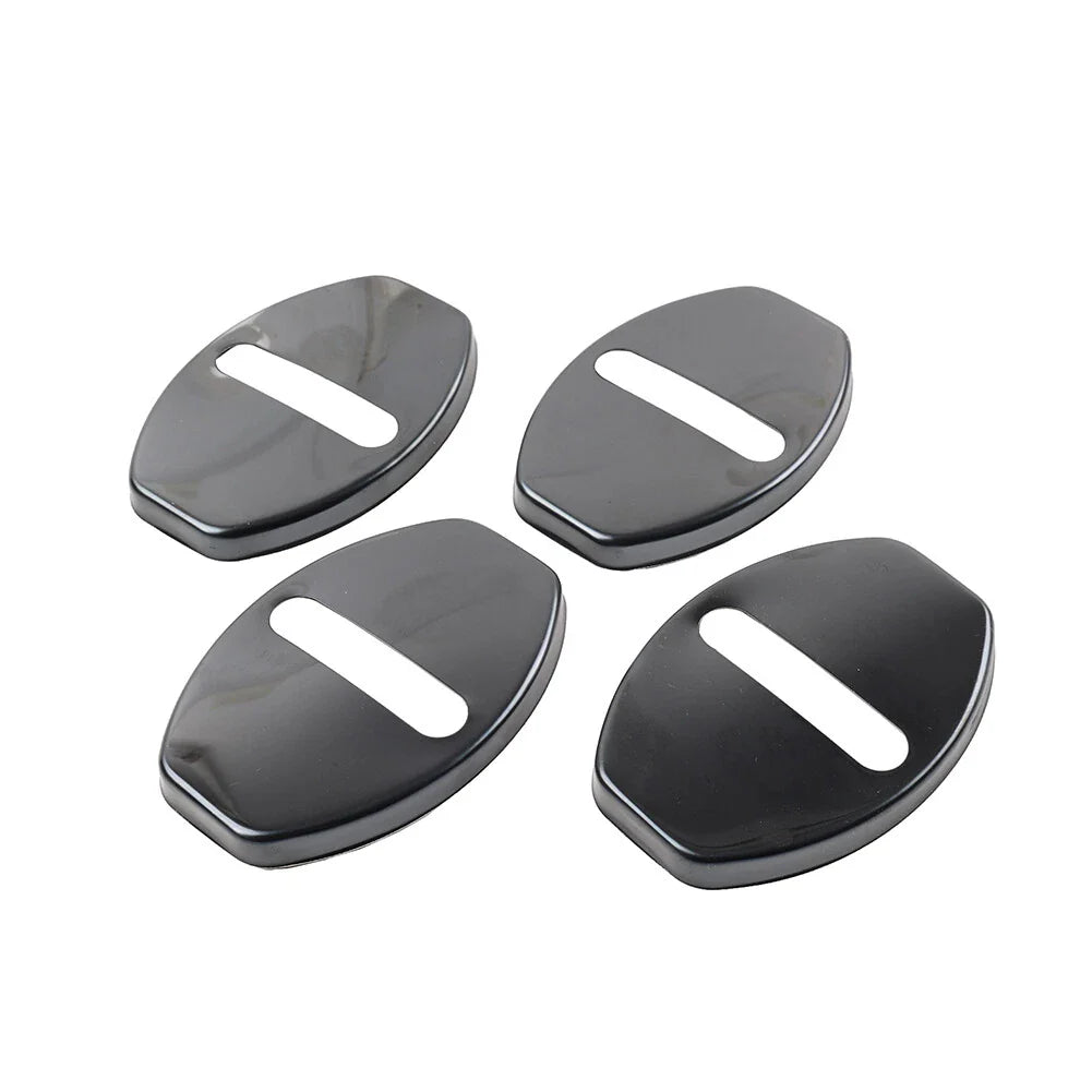 Black Door Lock Protective Cover for Audi A3 A4 TT S3 VW Golf Passat Tiguan