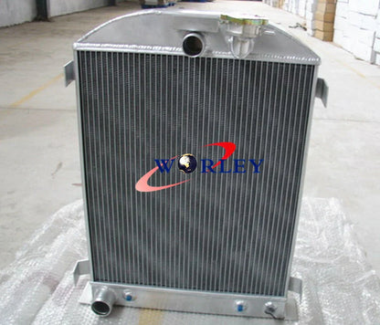 64mm 3 Core Aluminum Radiator + Fan for 1932 Ford HiBoy (1932)