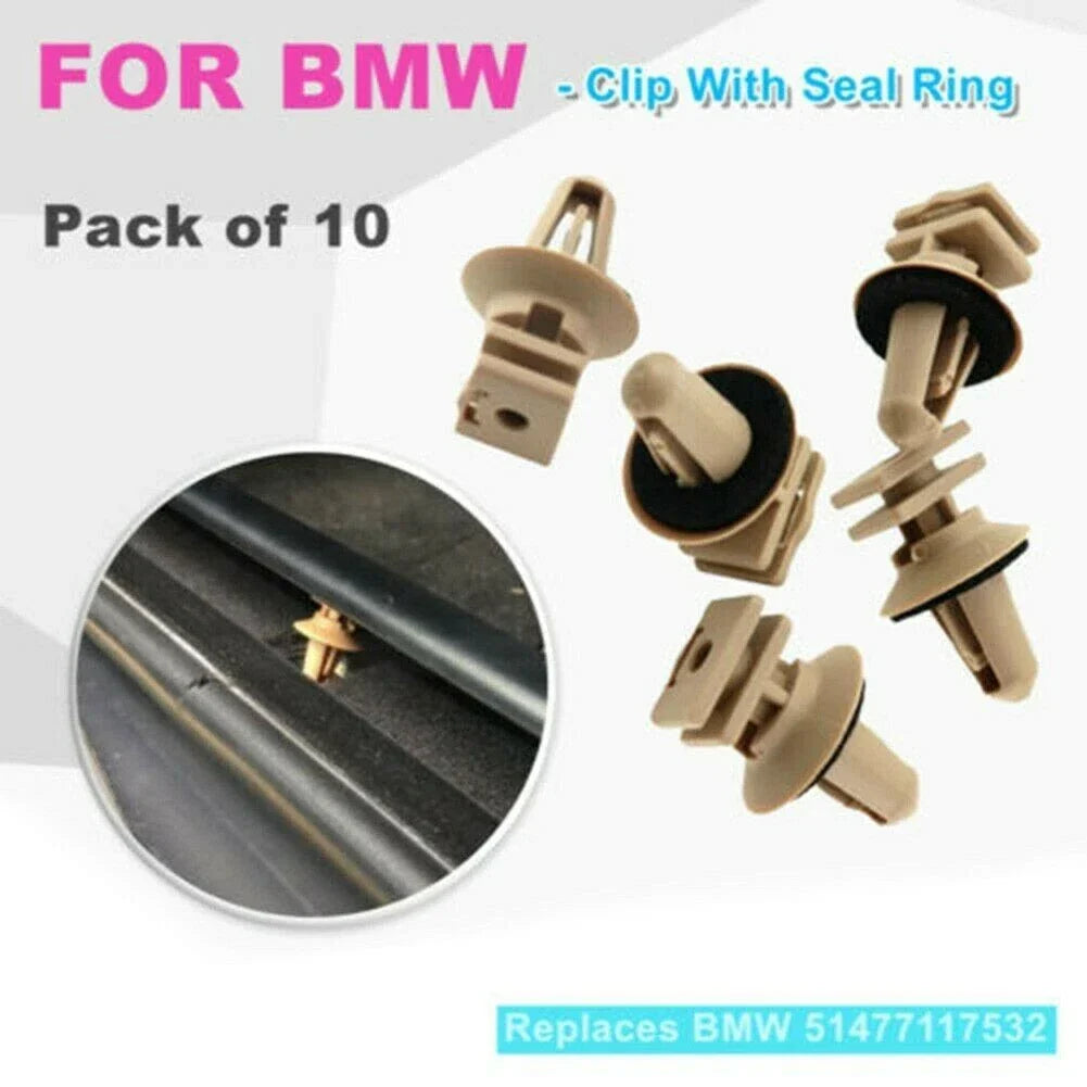Trims On Sill & Door Entrance Plastic Clips 10/Set Interior Trim