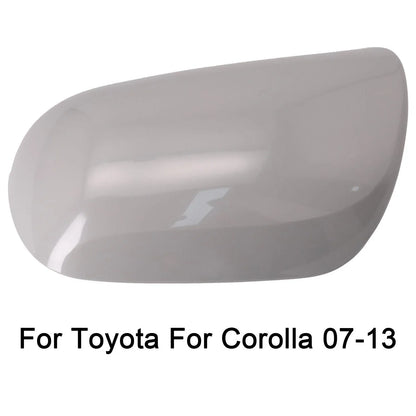 Left Rear View Mirror Housing ABS Plastic White for Toyota Corolla (2007–2013)
