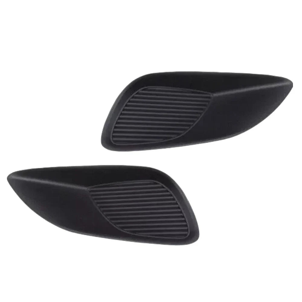Black Front Bumper Fog Light Covers for Toyota Yaris (2007-2012)