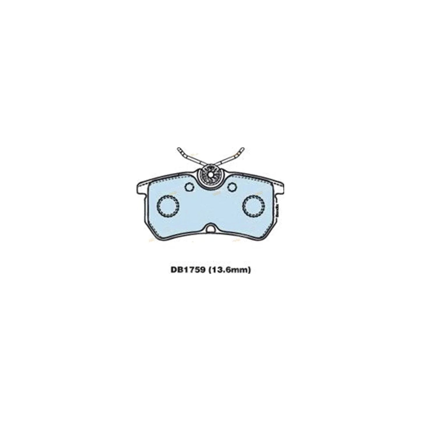 Rear Disc Brake Pads Set for Ford Fiesta Duratec 2.0L FWD (2007-2008)