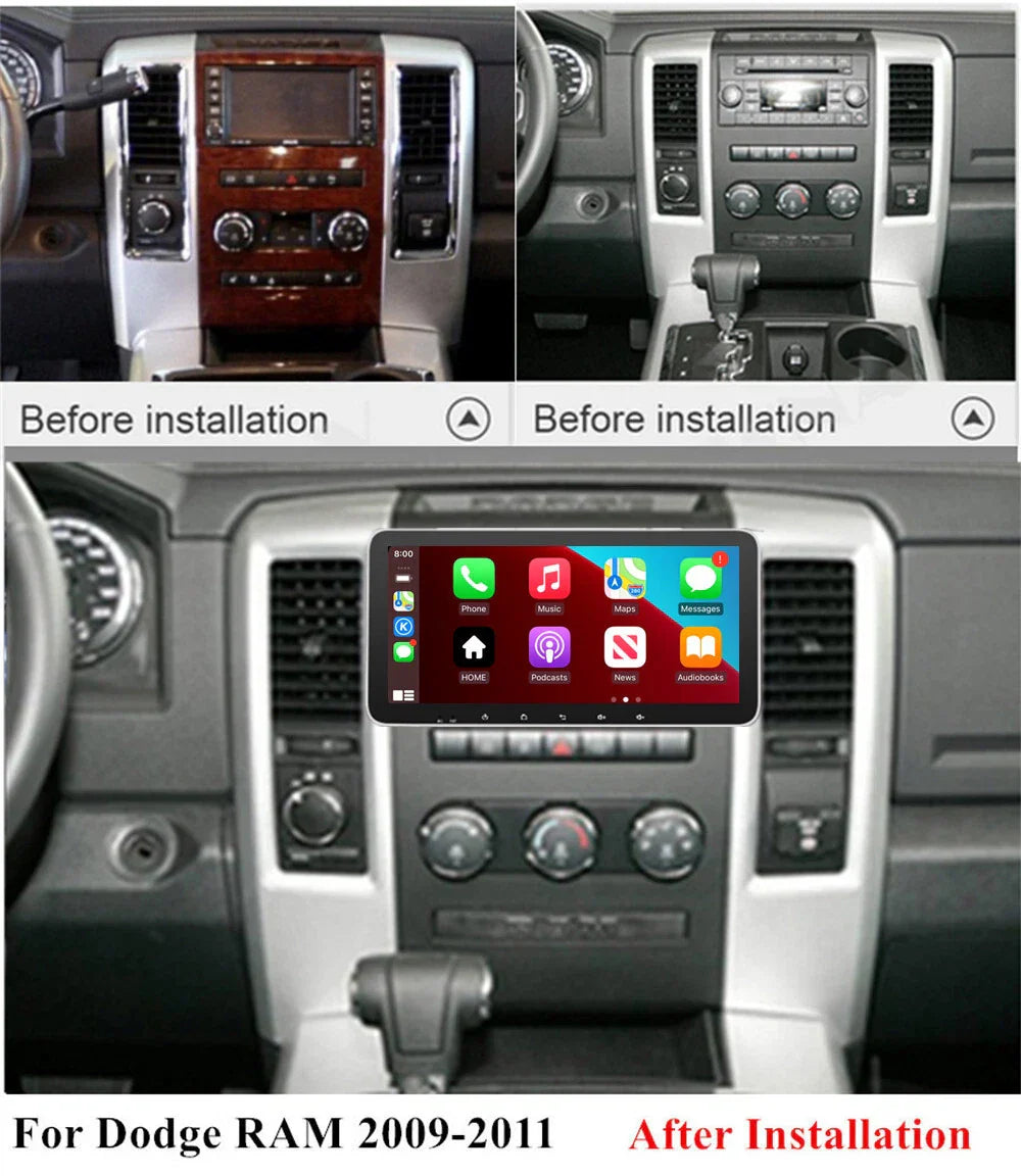 10.33'' Car Stereo Radio Head Unit for Jeep Wrangler, Dodge RAM, Charger
