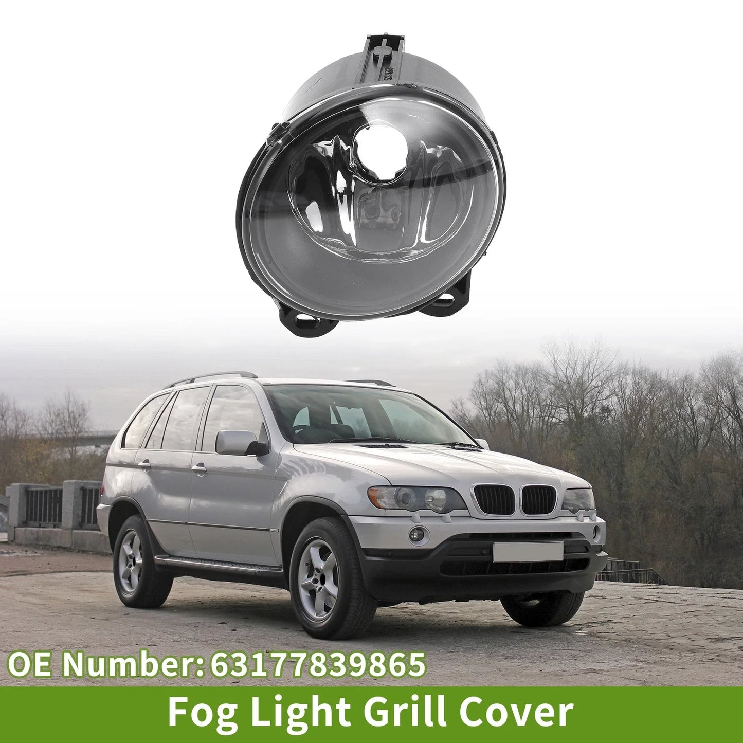 Left Fog Light Grill for BMW X5 (1999-2006)