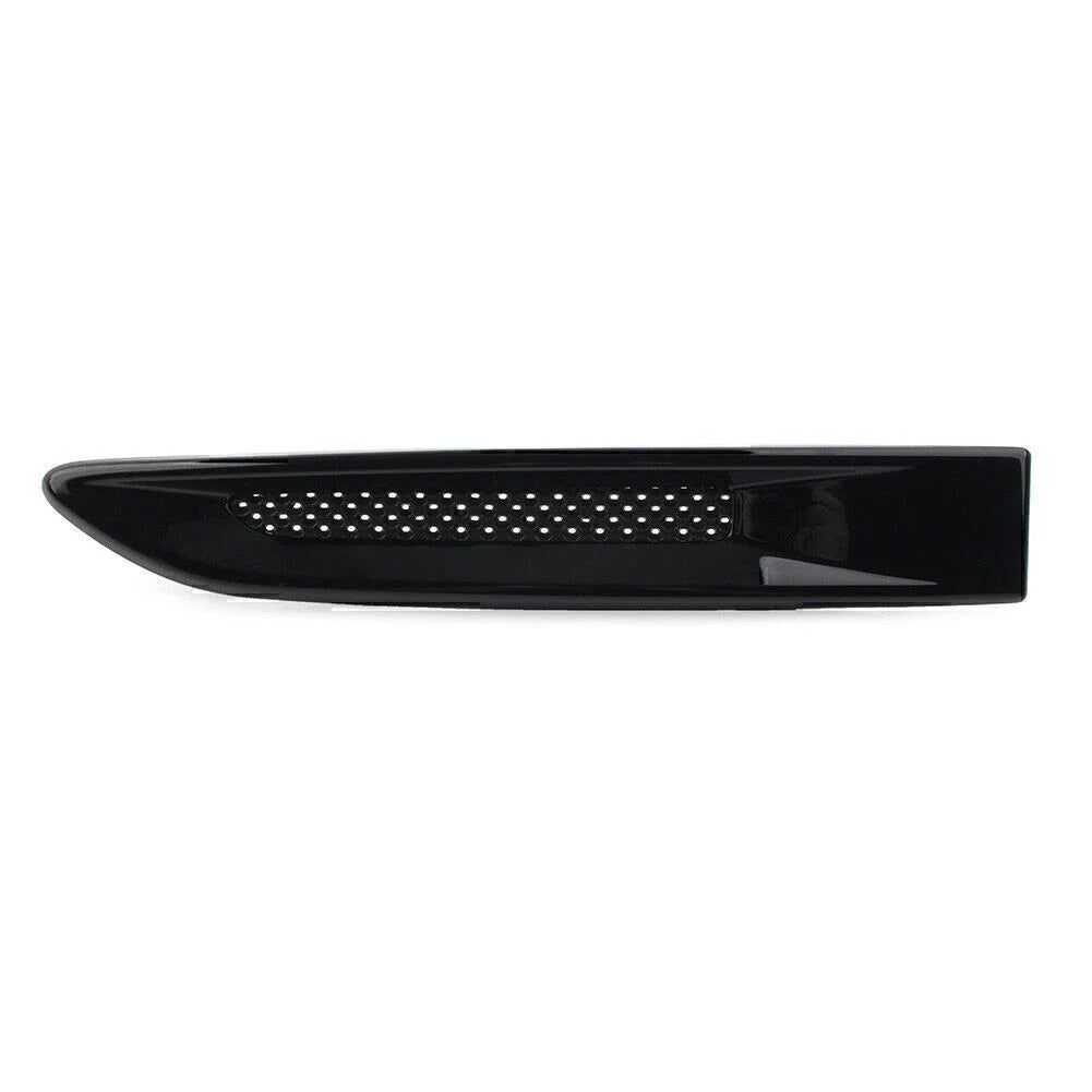 Black Front Side Fender Air Vent Grille Trim for Jaguar XE F-Pace XF (2015-2023)