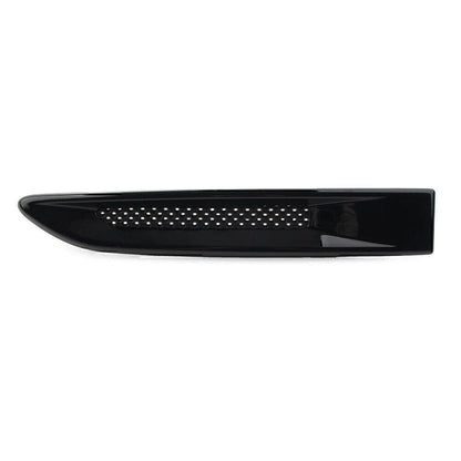Black Front Side Fender Air Vent Grille Trim for Jaguar XE F-Pace XF (2015-2023)