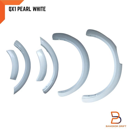 White Pearl QX1 Fender Flares for Nissan Navara D23 (2021-2023)